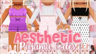 Aesthetic Roblox pajama outfits  Codes  links [upl. by Herculie791]