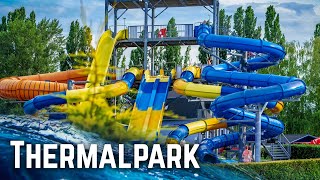 ALL WATER SLIDES at Thermalpark Dunajská Streda Slovakia [upl. by Chaing]