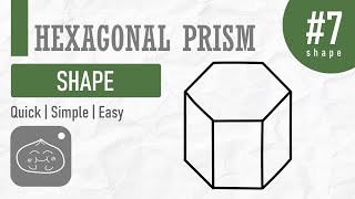 How to draw a Hexagonal Prism  NOT FREEHAND D [upl. by Aij]