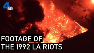 Raw Footage of the 1992 LA Riots  From the Archives  NBCLA [upl. by Ellinnet]