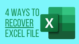 Recover Microsoft Excel File 4 Easy Free Ways [upl. by Alliscirp413]