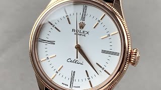 Rolex Cellini Time 50505 Rolex Watch Review [upl. by Berlin]