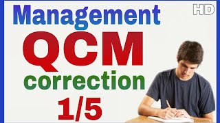 Management Examen QCM Corrigé 1 [upl. by Aramoix]