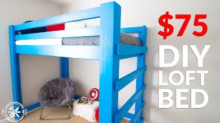 Build Your Kids Dream Bed from 2x4s  DIY Loft Bed [upl. by Nananne]