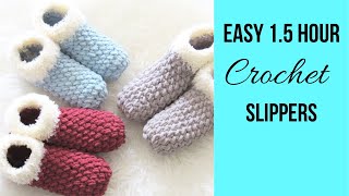 15 Hour Crochet Slippers for BeginnersSo squishy [upl. by Vanna]