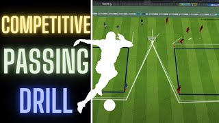 Competitive Passing Drill  Pass amp Finish  U10 U11 U12 U13 [upl. by Annuahsal]