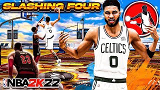 NEW quotSLASHING FOURquot BUILD is OVERPOWERED in NBA 2K22 [upl. by Eiramanig322]