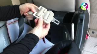 How to use a locking clip to install a car seat  The Car Seat Lady [upl. by Aihsekram]