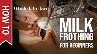 How To Milk Frothing for Beginners 5 Tips [upl. by Asim]