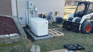 22KW GENERATOR INSTALL with 200 AMP ATS [upl. by Leoj]