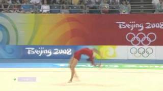 Anna Bessonova  2008 Beijing Clubs [upl. by Eedyah]