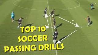 Top 10 Soccer Passing Drills [upl. by Kroo]