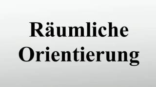 Räumliche Orientierung [upl. by Angelle]