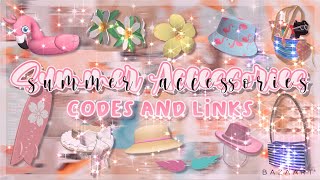 Summer Accessories  Codes amp Links  Roblox [upl. by Anilem480]