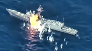 ExNavy Warship Hit By Missiles amp Torpedoes • RIMPAC 2016 [upl. by Niassuh]