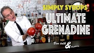 Ultimate Grenadine  How to make Real Grenadine for cocktails  BAR TALK AND COCKTAILS [upl. by Iveson]