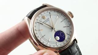 Rolex Cellini Moonphase 50535 Luxury Watch Review [upl. by Lekzehcey]