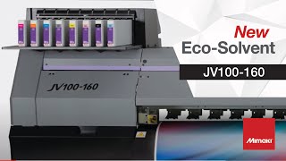 NEW JV100160 EcoSolvent Printer [upl. by Mcnutt]