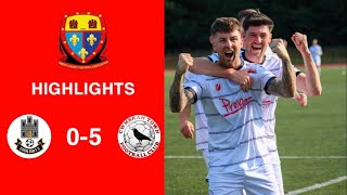 Caerleon 05 Cwmbrân Town  Gwent FA Senior cup  Quarter final highlights [upl. by Llewxam177]