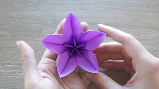 Easy Origami Flower  Cherry Blossom [upl. by Axel]