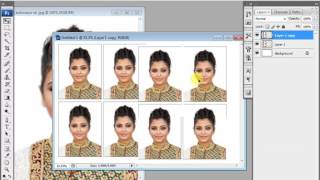 Create Passport Size Photo in Adobe Photoshop CS3 In Studio [upl. by Ilaire348]