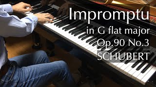 Impromptu Op 90 No 3  Schubert  Piano Tutorial  Synthesia  How to play [upl. by Kolosick]