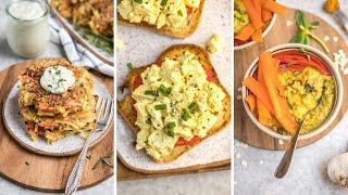 Savory Vegan Breakfast Ideas Easy  Healthy [upl. by Nealy]