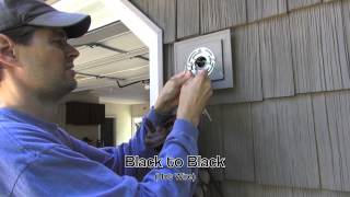 Exterior Light Installation on Vinyl Siding Block [upl. by Roht317]