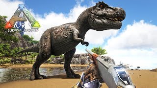 ARK Survival Evolved  SNIPER RIFLE HUNTING DINOSAURS ARK Ragnarok Gameplay [upl. by Miranda]