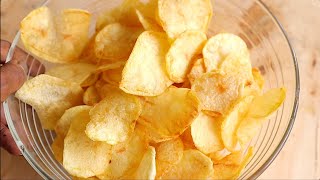 HOMEMADE POTATO CHIPSCRISPS [upl. by Mezoff]