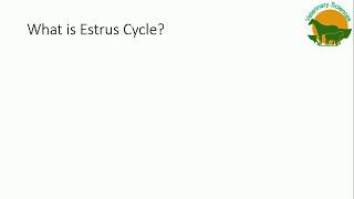 Estrus Cycle in Dairy Animals [upl. by Niamart]