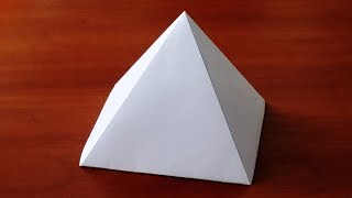 How to make Paper Pyramid  very easy   DIY Crafts [upl. by Shanon]