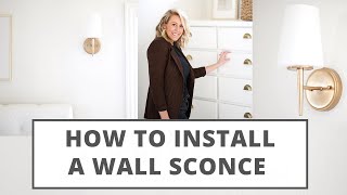 How to Install a wall sconce  Master Bedroom [upl. by Iniffit208]