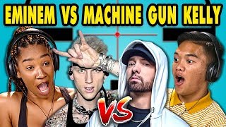 Teens React to EminemMachine Gun Kelly Diss Tracks [upl. by Sidoma]