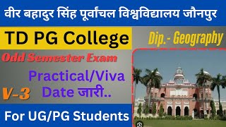 V3 TD College PracticalViva News  TDPG College  Vbspu latest News  Vbspu Result 2025  Vbspu [upl. by Ehr217]