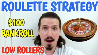 Roulette Strategy For Low Rollers  Professional Gambler Plays Roulette quotLIVEquot With A 100 Bankroll [upl. by Eelnodnarb]