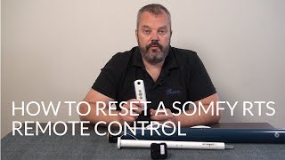 How to reset a Somfy remote control  RTS [upl. by Laurin]